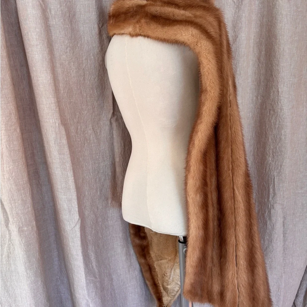 ❤️VINTAGE Luxurious Tan Fur Wrap❤️ - Picture 4 of 6